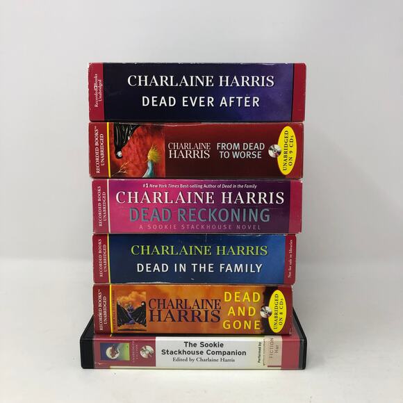 Charlaine Harris Sookie Stackhouse 8-11 and 13 and Companion 6 Audiobooks - Picture 3 of 6